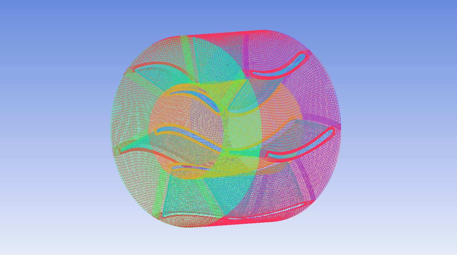 轴流泵导叶结构化网格划分教程